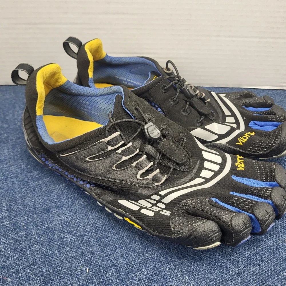 Vibram FiveFingers Spyridon LS Mens 42 Black Blue Trail Running Shoes Outdoor